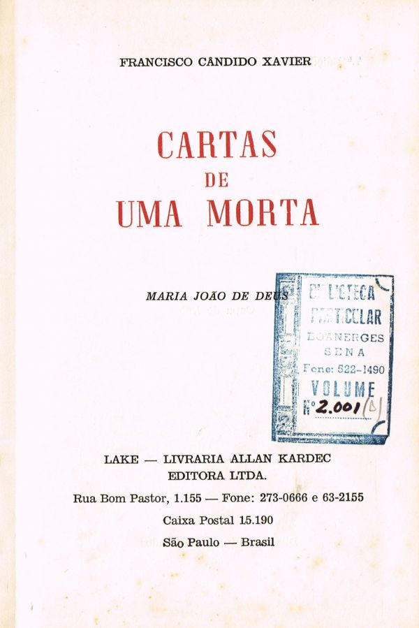 Cartas de Uma Morta